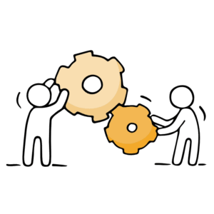 Miteinander arbeiten